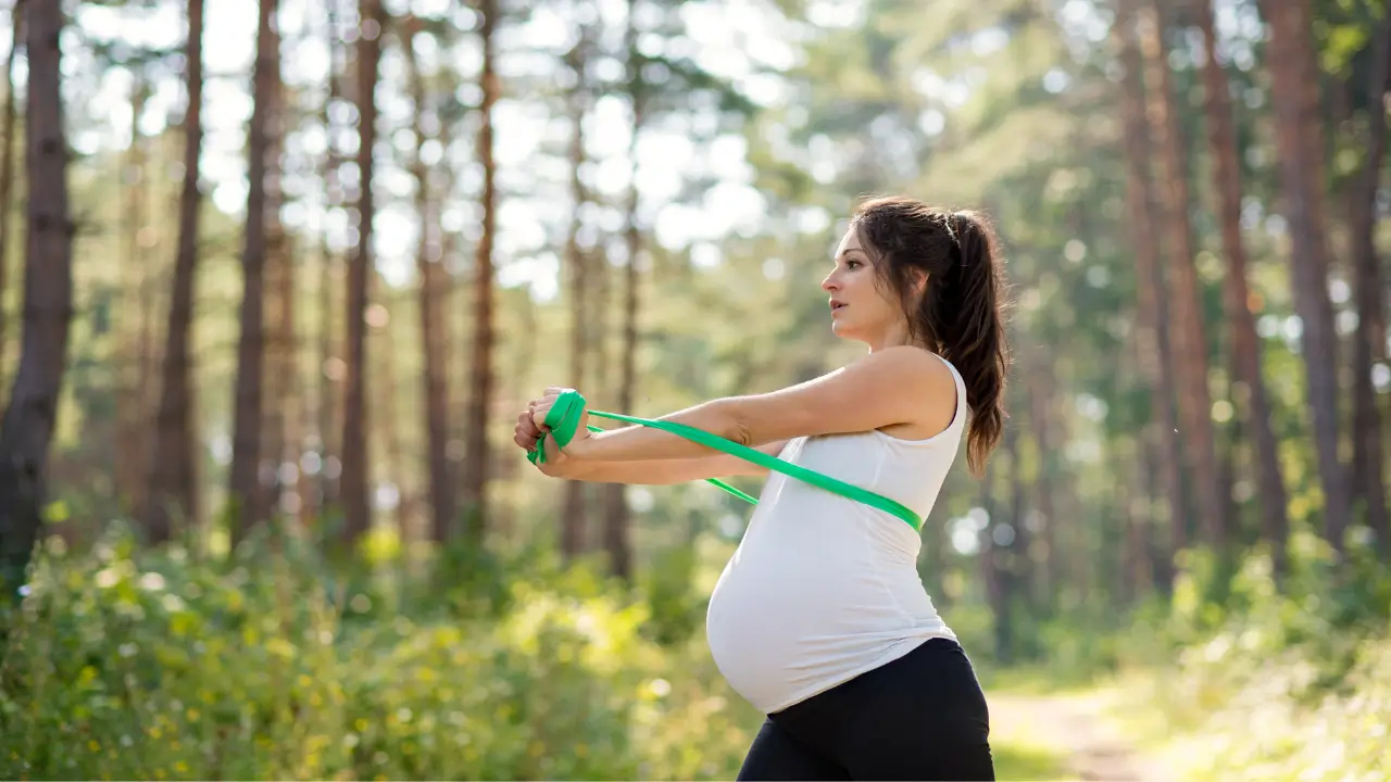 Fortalecimento Seguro com Banda Elástica para Gestantes com Diabetes
