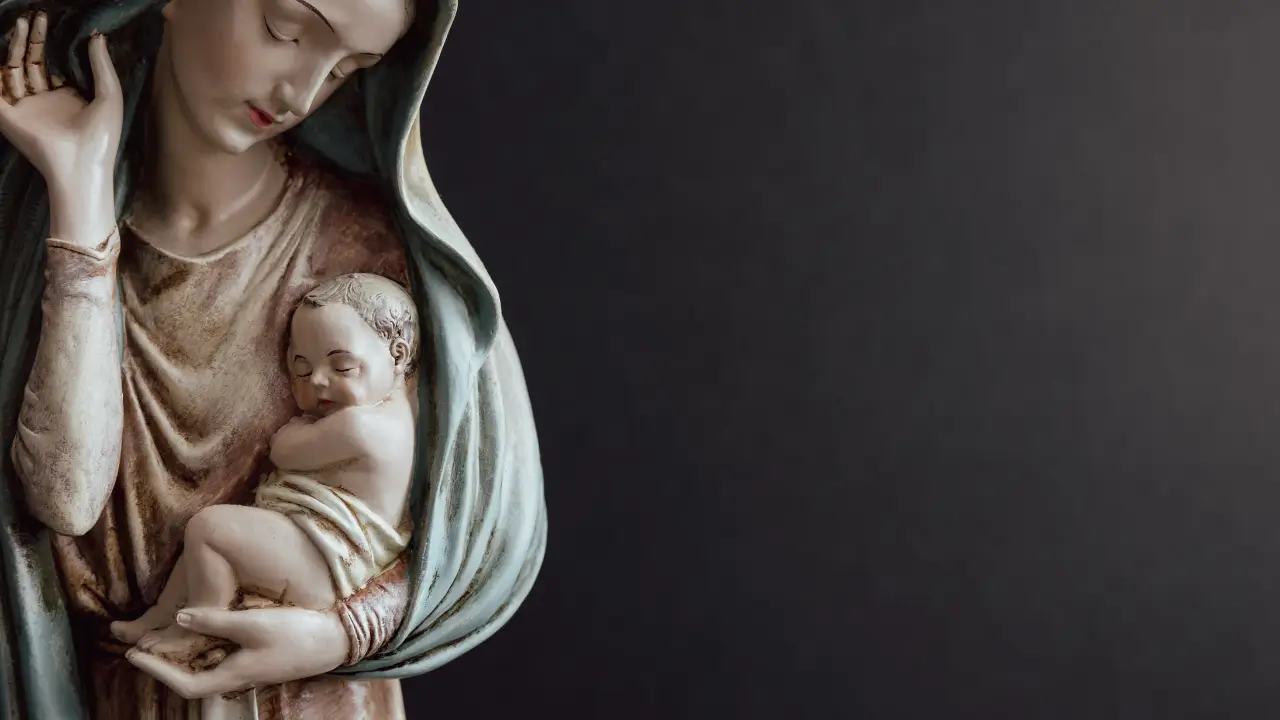 imagem de Maria com menino Jesus no colo