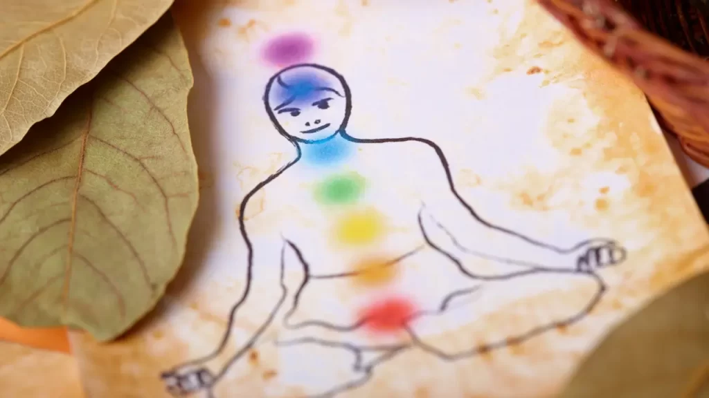 Chakras alinhados mostrando relação entre energia sexual e prosperidade